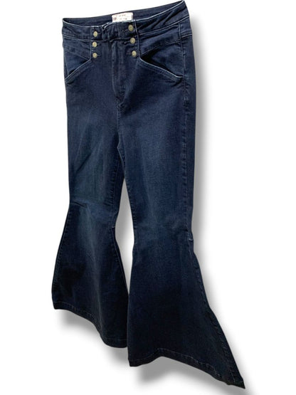 Size 28 Free People Maddox Denim Womens Flare Leg Jeans Retro Style