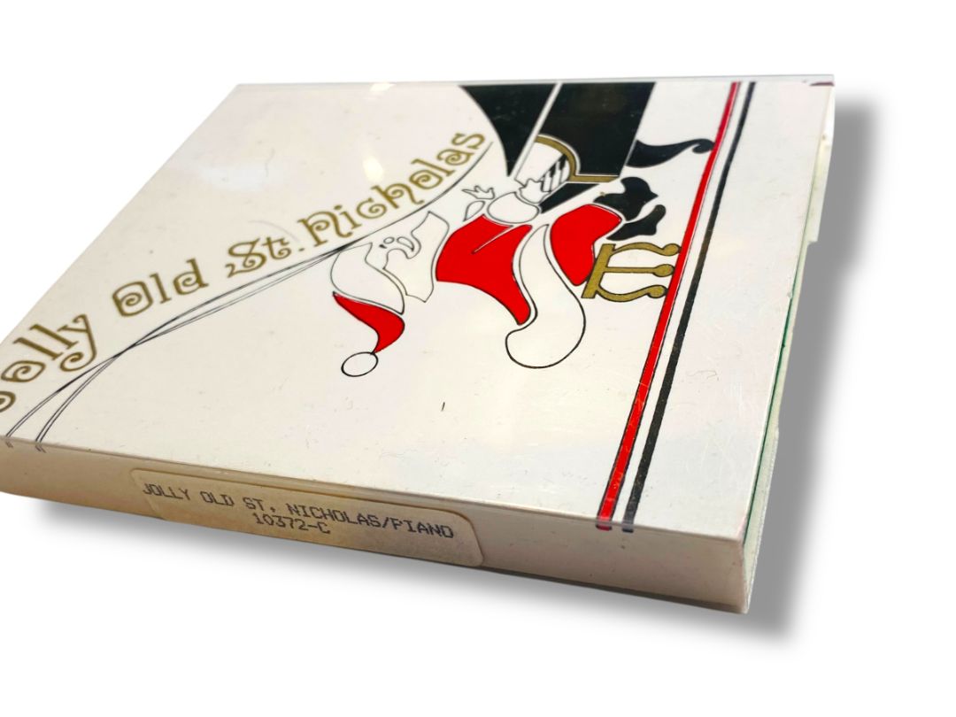 1985 Goldtone Christmas Ornament Piano Dimensional 2.5" In Box New Tamerlane