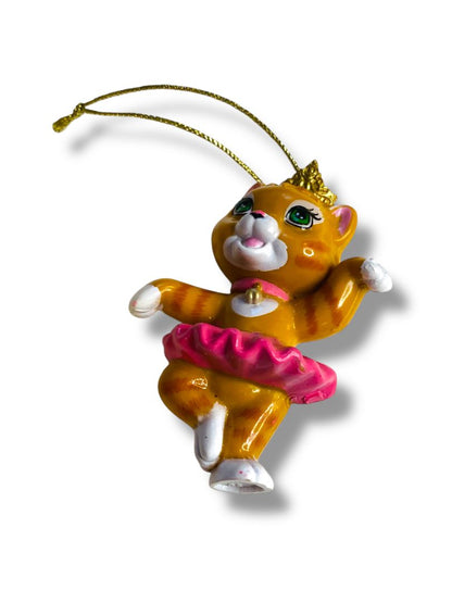 Barbie Ballet Cat Twyla Christmas Ornament Vinyl Figural 2.75"