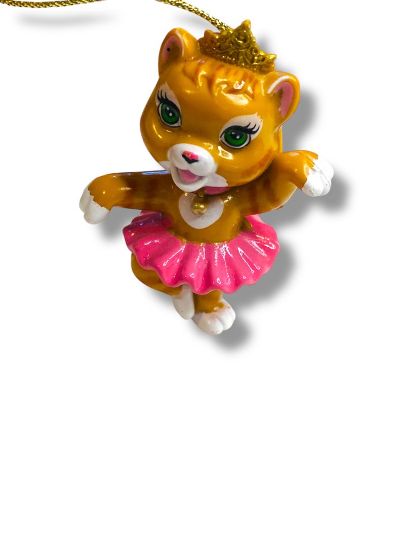 Barbie Ballet Cat Twyla Christmas Ornament Vinyl Figural 2.75"