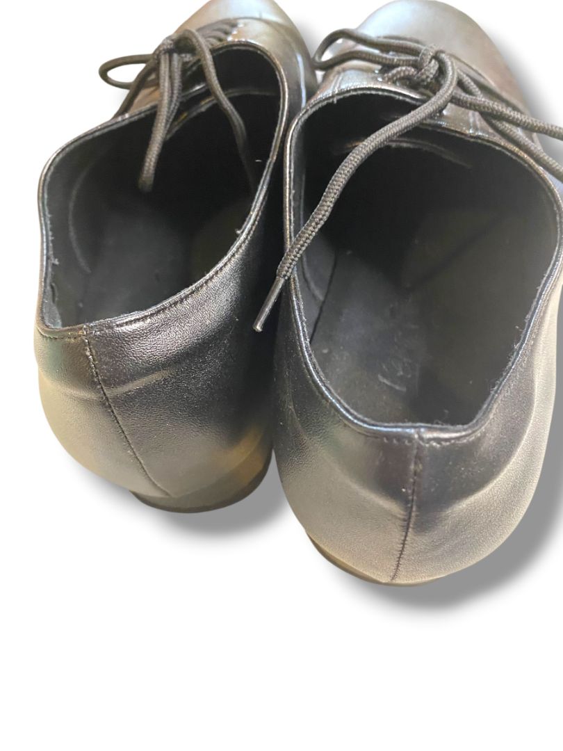 Size 11.5 Very Fine C Series Mens Black Leather Dance Shoes Salsa Tango Waltz Latin