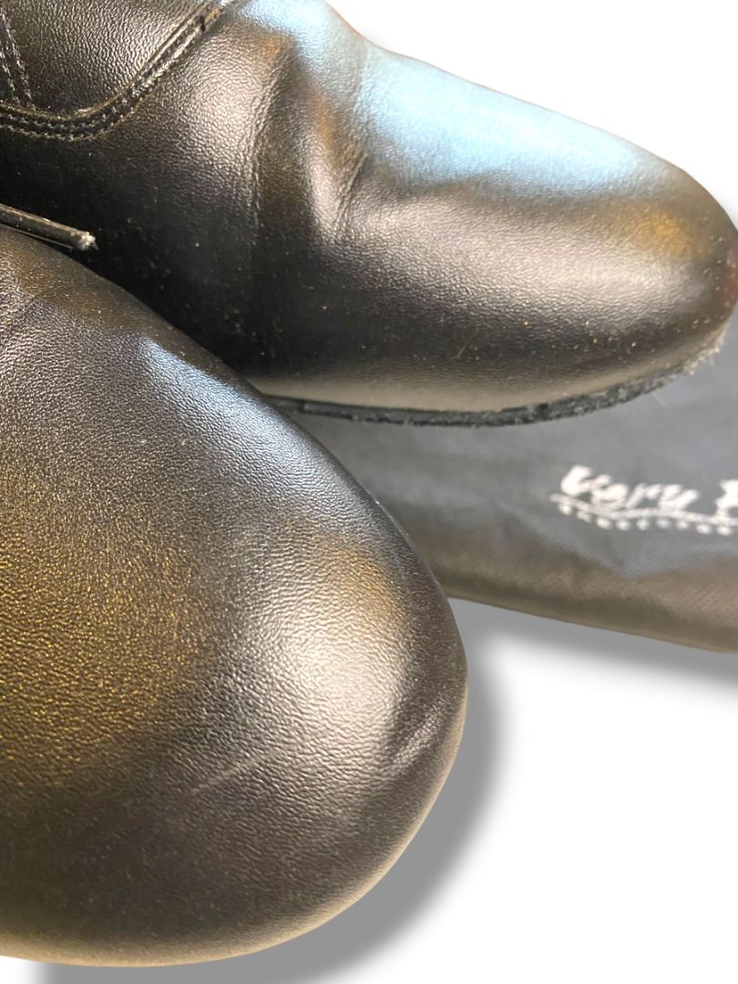 Size 11.5 Very Fine C Series Mens Black Leather Dance Shoes Salsa Tango Waltz Latin