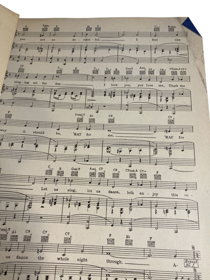 1941 Hoora Polka Sheet Music La Polka Del Aplauso Tomerlin Livschakoff