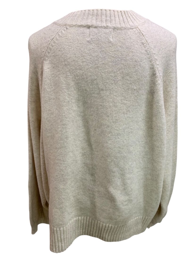 Size 3X Old Navy Womens New Soft Sweater Cream Red Sparkle Heart