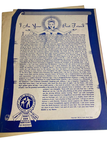 1941 Hoora Polka Sheet Music La Polka Del Aplauso Tomerlin Livschakoff