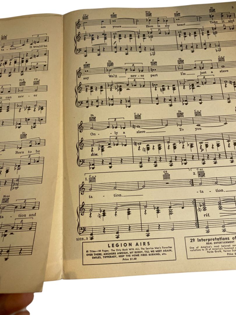 1933 Temptation Sheet Music Arthur Freed Nacio Herb Brown