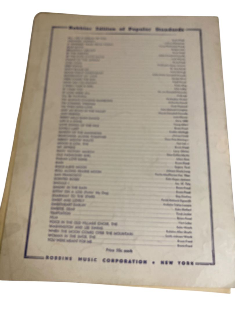 1933 Temptation Sheet Music Arthur Freed Nacio Herb Brown