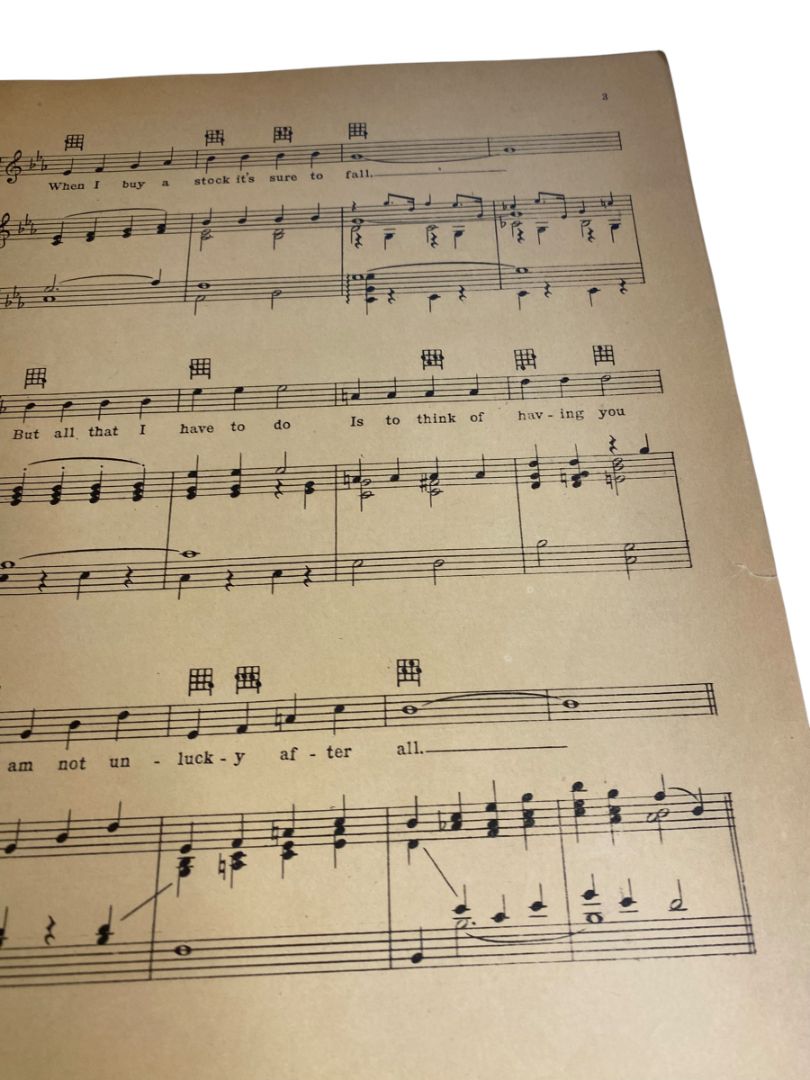 1929 Lucky Me-Lovable You Sheet Music Chasing Rainbows Ager Yellen & Bernstein
