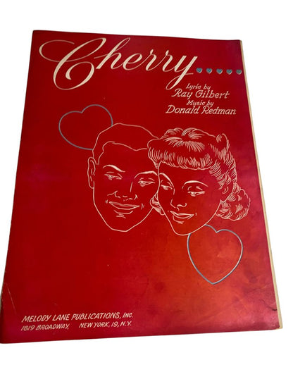1944 Cherry Sheet Music Ray Gilbert Donald Redman Melody Lane
