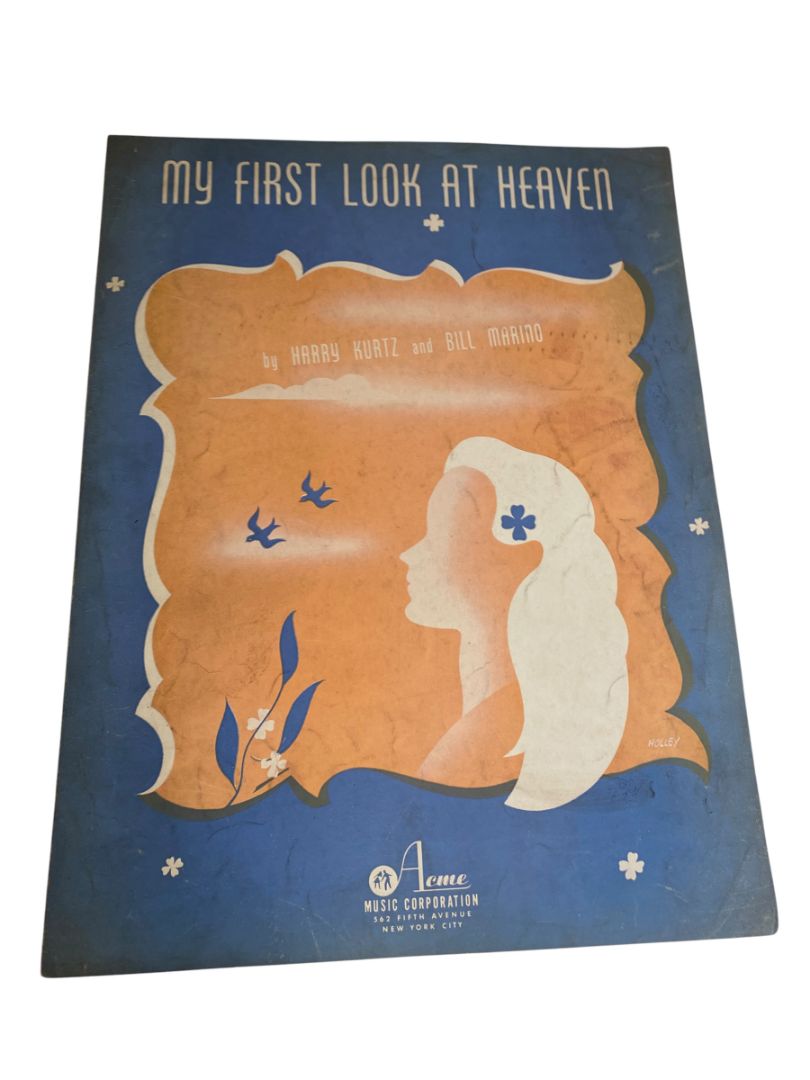1943 My First Look at Heaven Sheet Music Kurtz Marino Acme Music