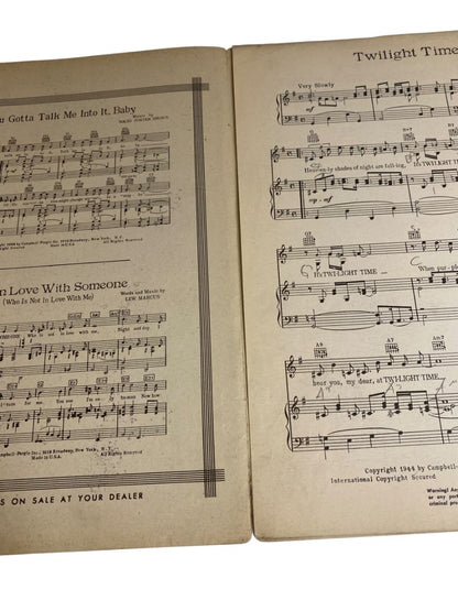 1944 Twilight Time Sheet Music Ram Nevins Dunn Campbell-Porgie