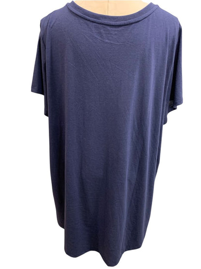 Size 3X torrid Womens V-Neck Navy Blue Classic Fit Tshirt