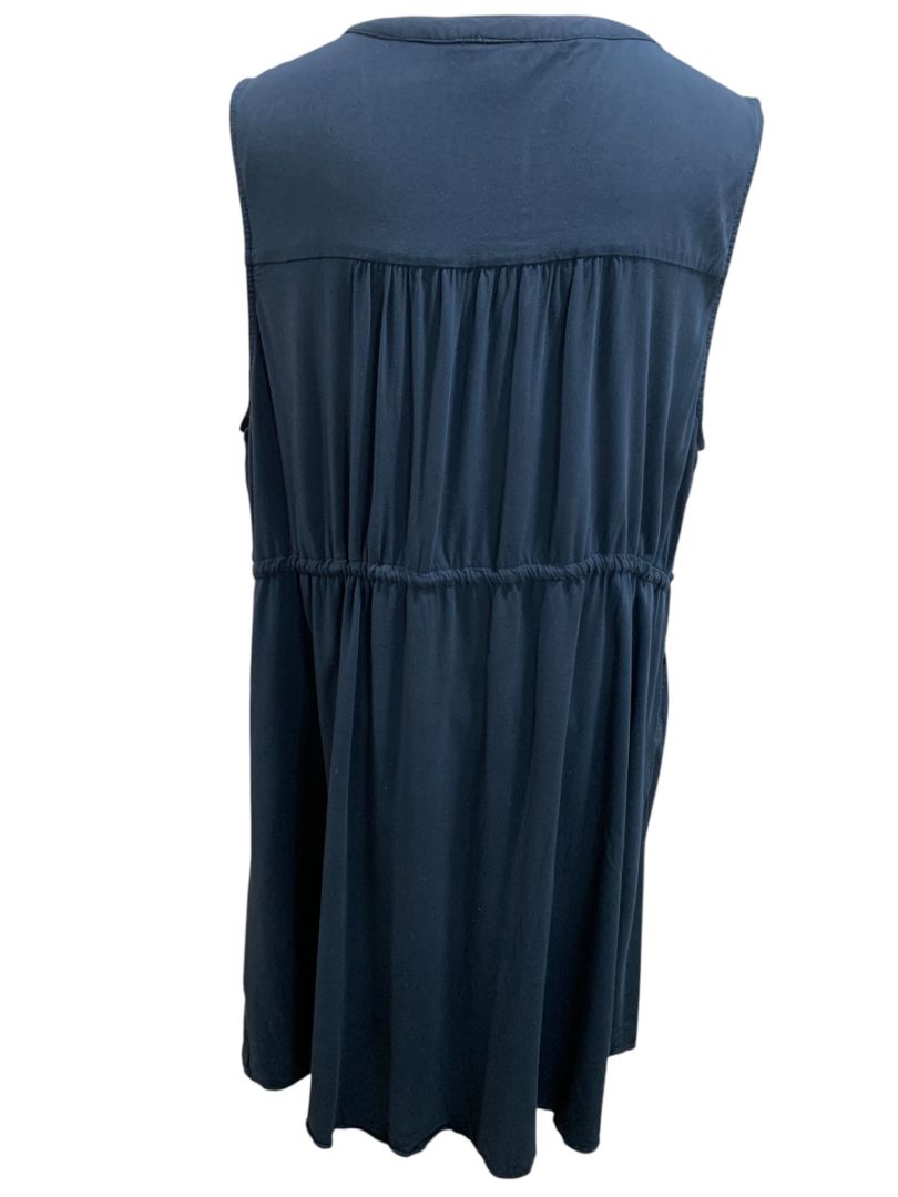 Size 3X Torrid Navy Blue Dress Pockets Sleeveless Drawstring Waist