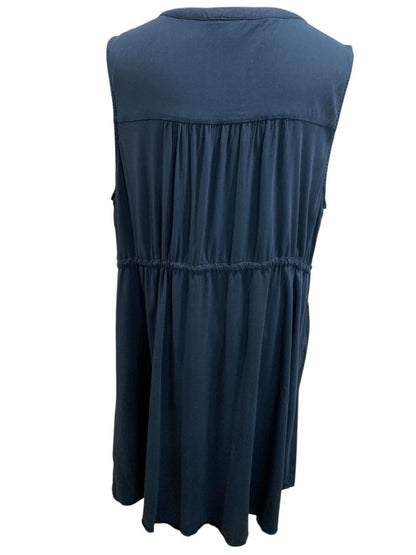 Size 3X Torrid Navy Blue Dress Pockets Sleeveless Drawstring Waist