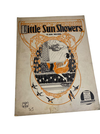 1921 Little Sun Showers Sheet Music by Bob Nelson Waterson Berlin & Snyder