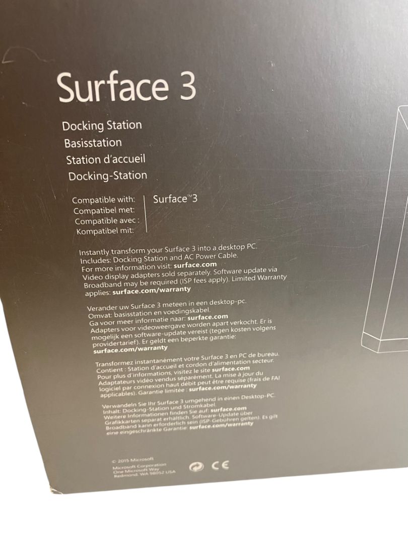 Microsoft Docking Station for Surface 3 New Open Box GJ3-00009-US