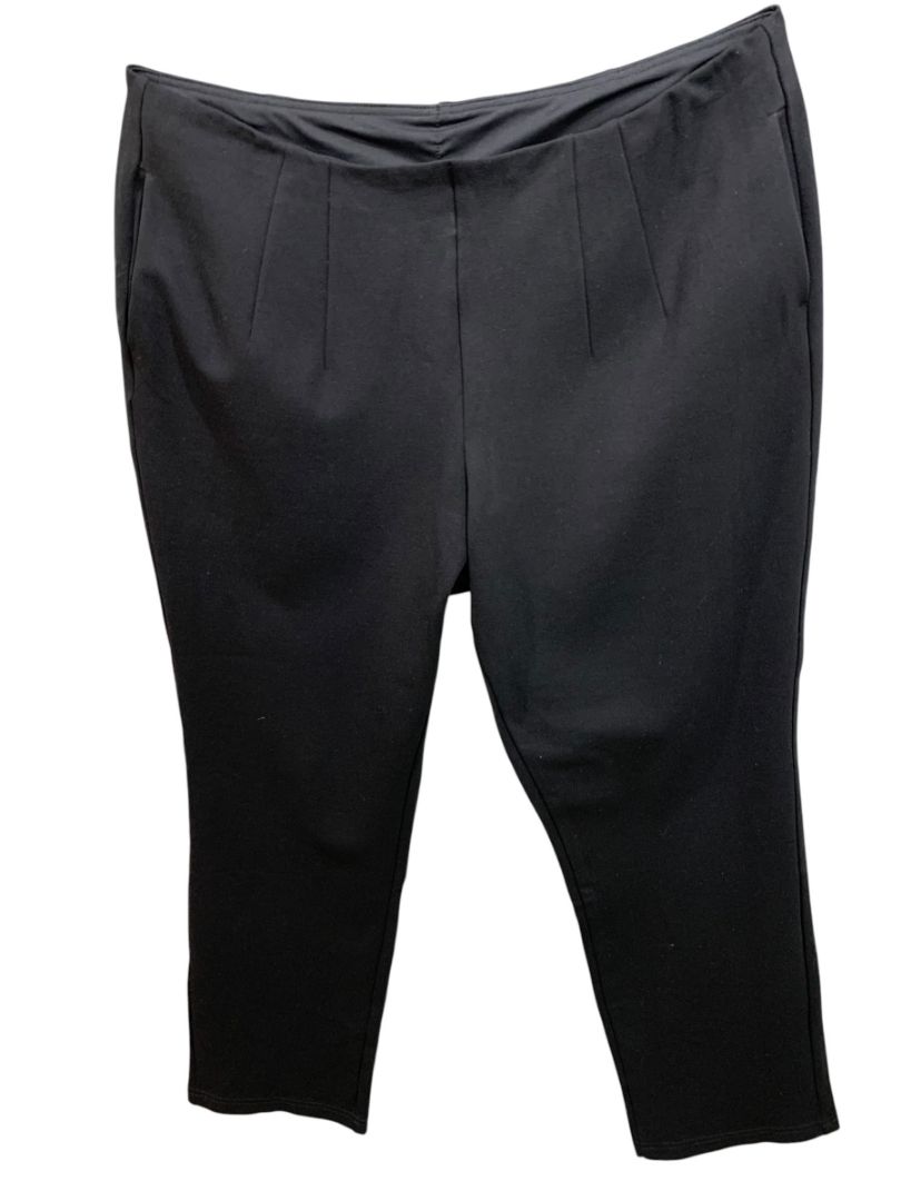 Size 20WP Belle by Kim Gravel Womens Pull On Black Pants Pockets