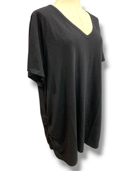 26/28 Lane Bryant Womens Plus Size New Ruched Side V-Neck Tshirt