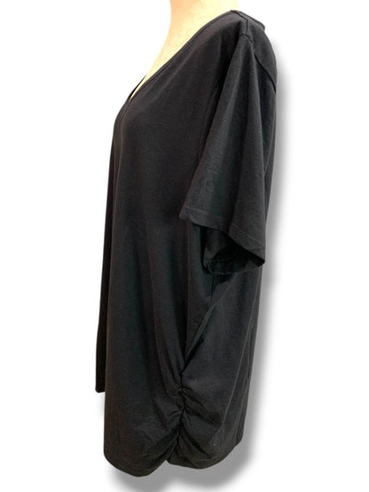 26/28 Lane Bryant Womens Plus Size New Ruched Side V-Neck Tshirt