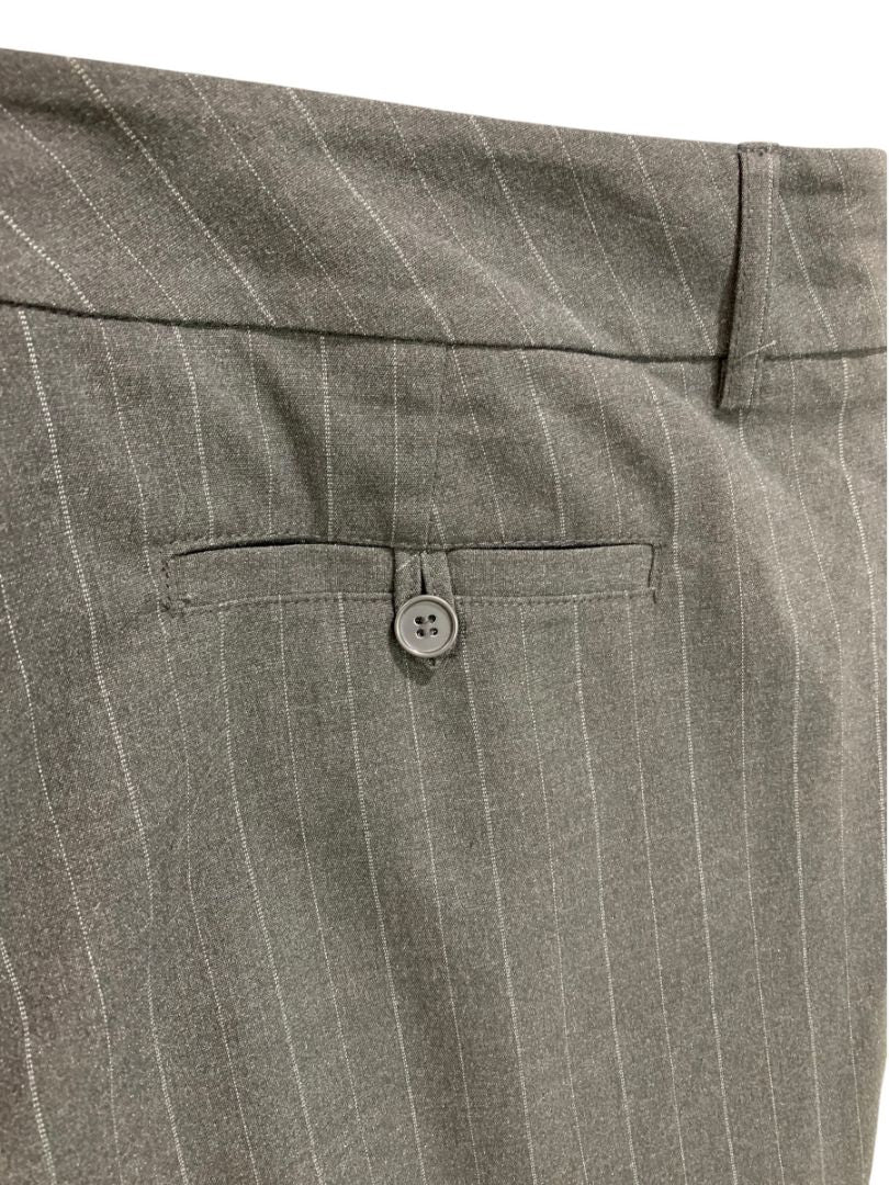 Size 18 New York & Co Womens New Charcoal Striped Dress Pants Trousers Stretch