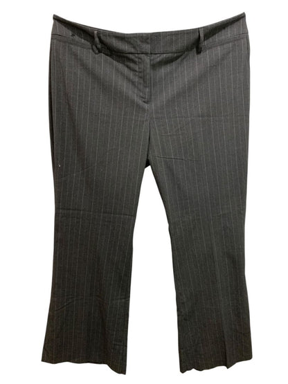 Size 18 New York & Co Womens New Charcoal Striped Dress Pants Trousers Stretch