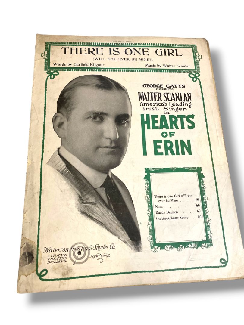 1920 There is One Girl (Will She Ever Be Mine?) Sheet Music Kilgour Scanlon