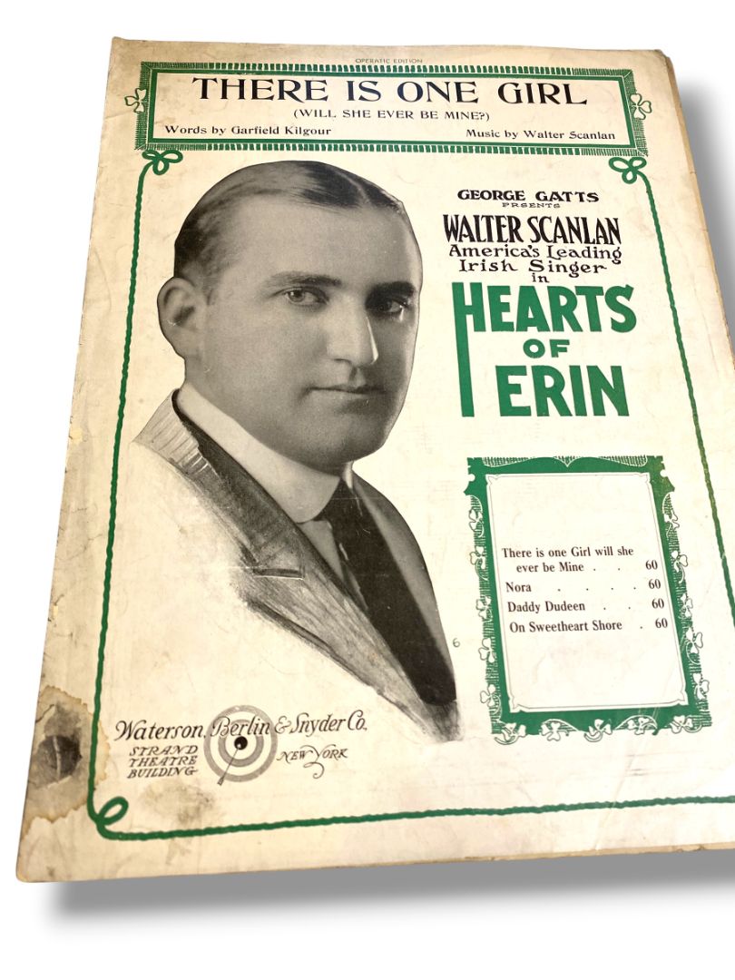 1920 There is One Girl (Will She Ever Be Mine?) Sheet Music Kilgour Scanlon
