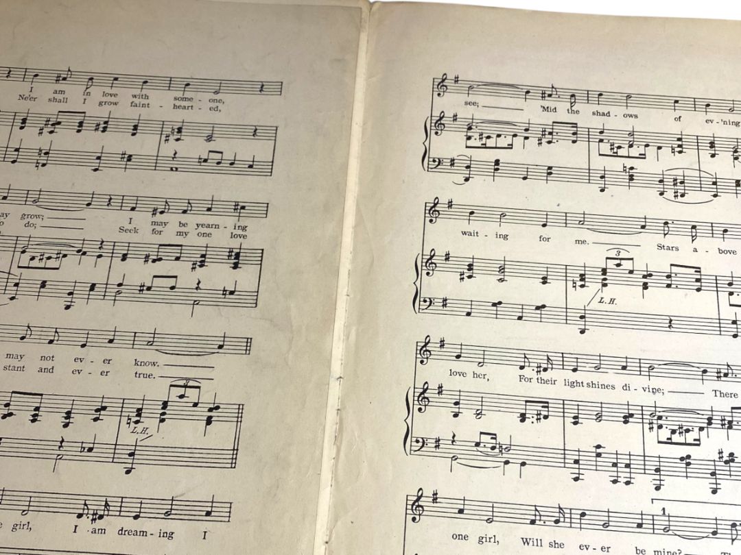 1920 There is One Girl (Will She Ever Be Mine?) Sheet Music Kilgour Scanlon