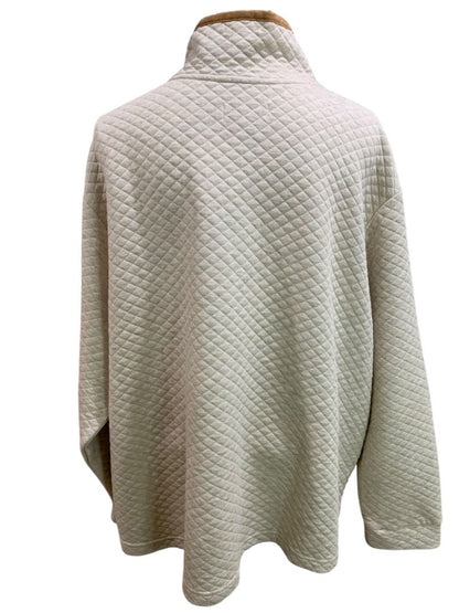 Size 3X Koolaburra by Ugg Funnel Neck Pullover Sweatshirt Mockneck Oatmeal Heather