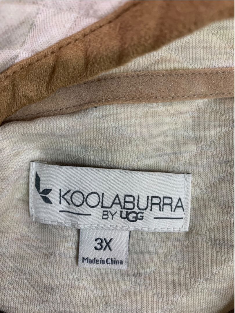 Size 3X Koolaburra by Ugg Funnel Neck Pullover Sweatshirt Mockneck Oatmeal Heather