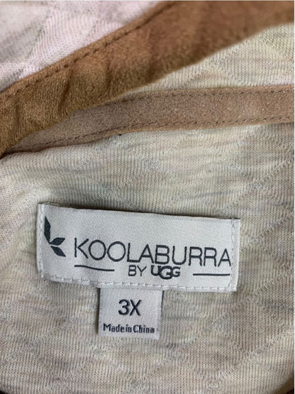Size 3X Koolaburra by Ugg Funnel Neck Pullover Sweatshirt Mockneck Oatmeal Heather