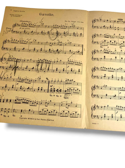 1909 Gauotte Sheet Music for Violin with Piano-Accompaniment Carl Fischer Inc