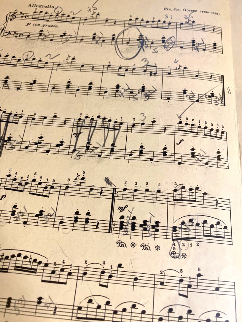1909 Gauotte Sheet Music for Violin with Piano-Accompaniment Carl Fischer Inc
