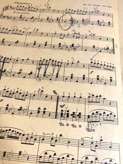 1909 Gauotte Sheet Music for Violin with Piano-Accompaniment Carl Fischer Inc