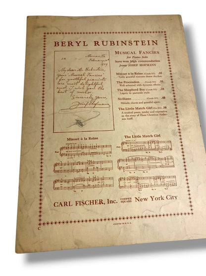 1909 Gauotte Sheet Music for Violin with Piano-Accompaniment Carl Fischer Inc