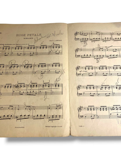 1908 Rose Petals Romance For the Pianoforte Paul Lawson Theodore Presser