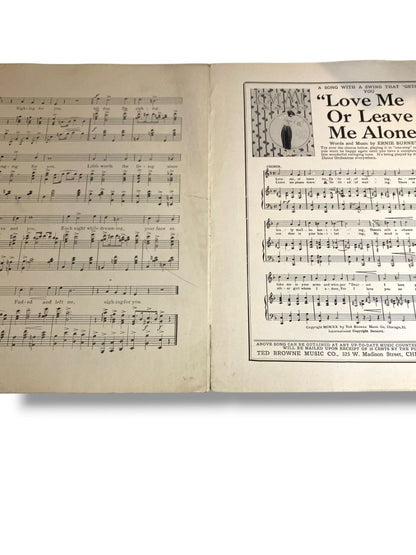 1921 Sighing A Fox-Trot Sheet Music Brown Stover Ted Browne Music Co