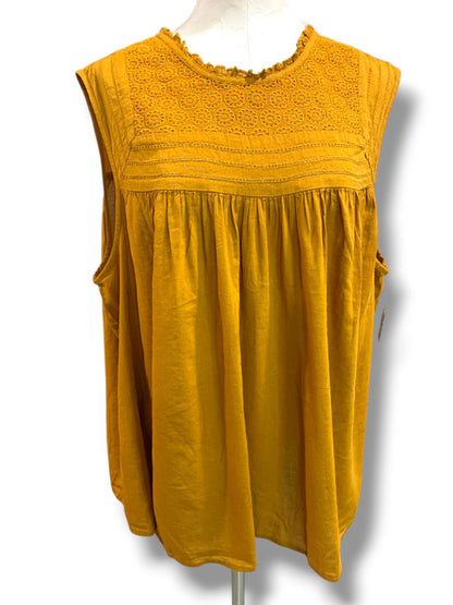 3X Old Navy New Womens Plus Size Boho Rush Lace Yoke Sleeveless Shirt