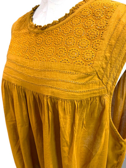 3X Old Navy New Womens Plus Size Boho Rush Lace Yoke Sleeveless Shirt