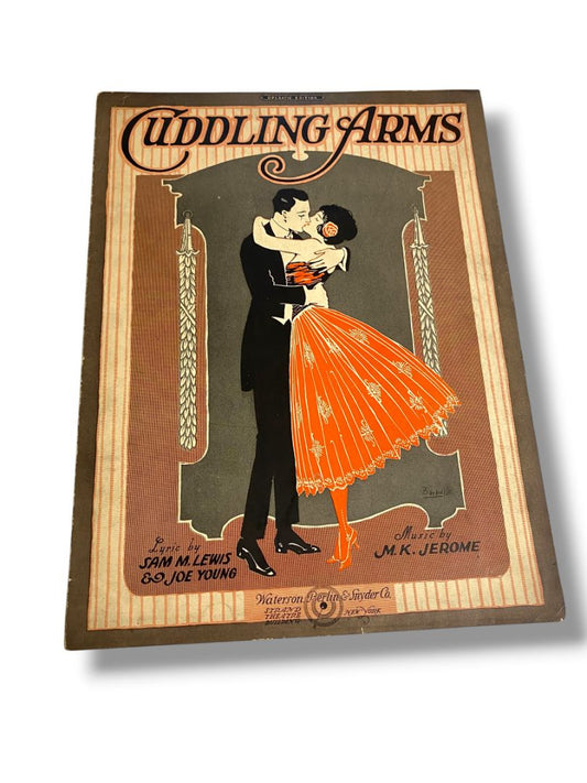 1920 Cuddling Arms Sheet Music Lewis Young Jerome Waterson Berlin & Snyder