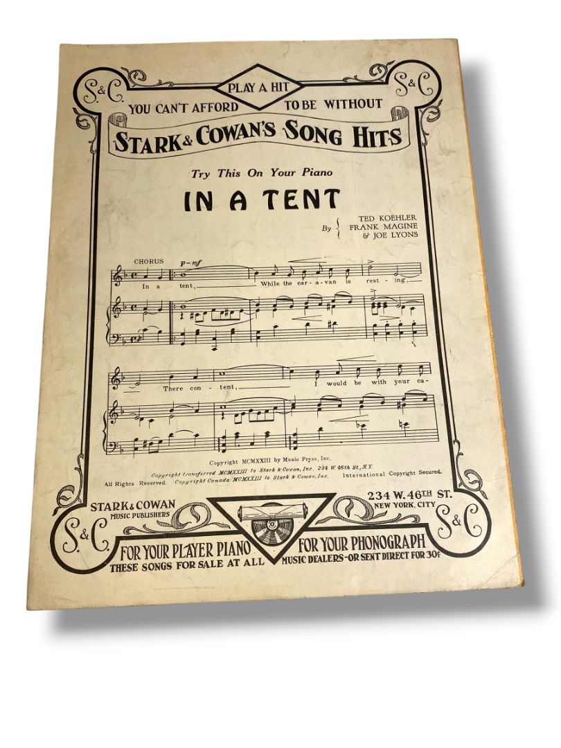 1923 Wonderful Girl of To-Day Sheet Music Bernie Grossman Willy White Stark & Cowan