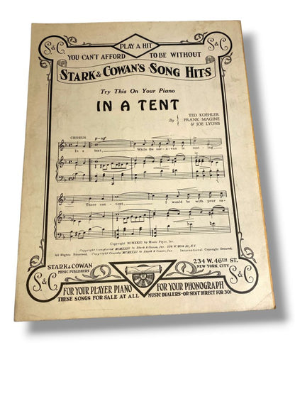 1923 Wonderful Girl of To-Day Sheet Music Bernie Grossman Willy White Stark & Cowan