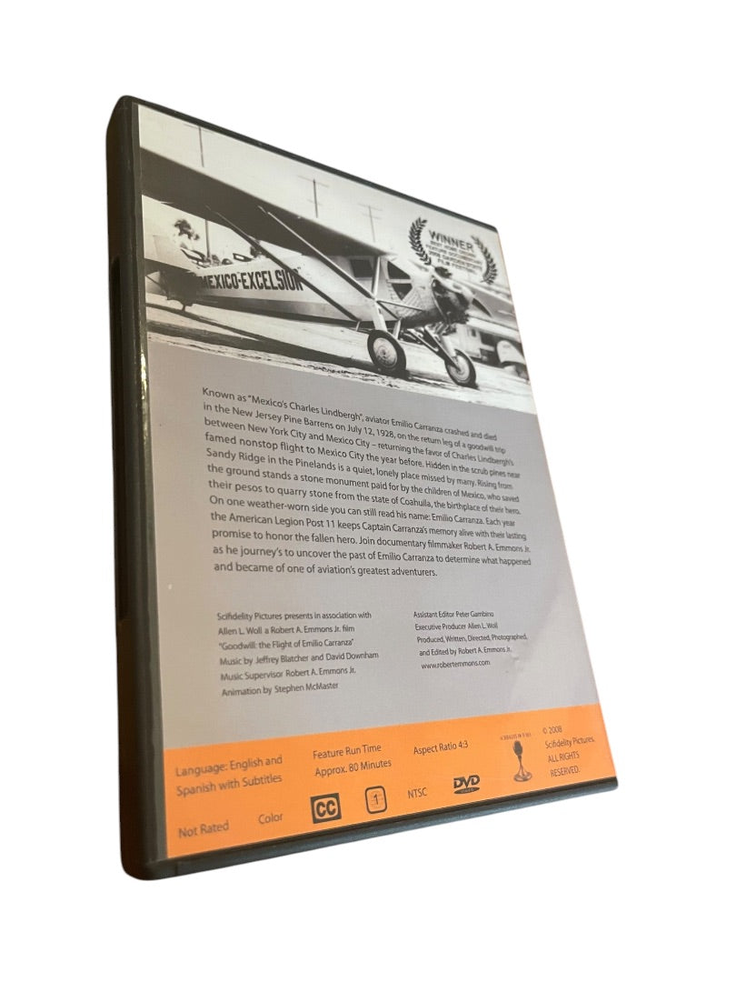 Goodwill The Flight of Emilio Carranza DVD 2008 Scifidelity Pictures