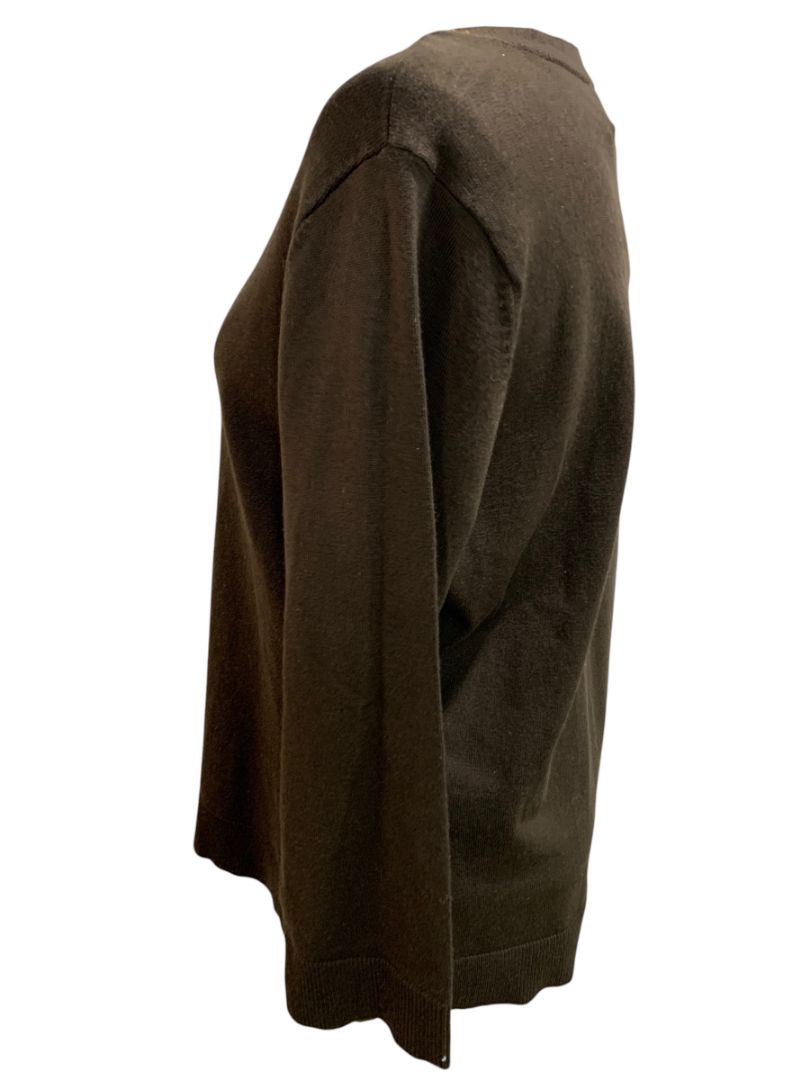 Size XL New York & Co Womens New Cardigan Sweater Embellished Brown