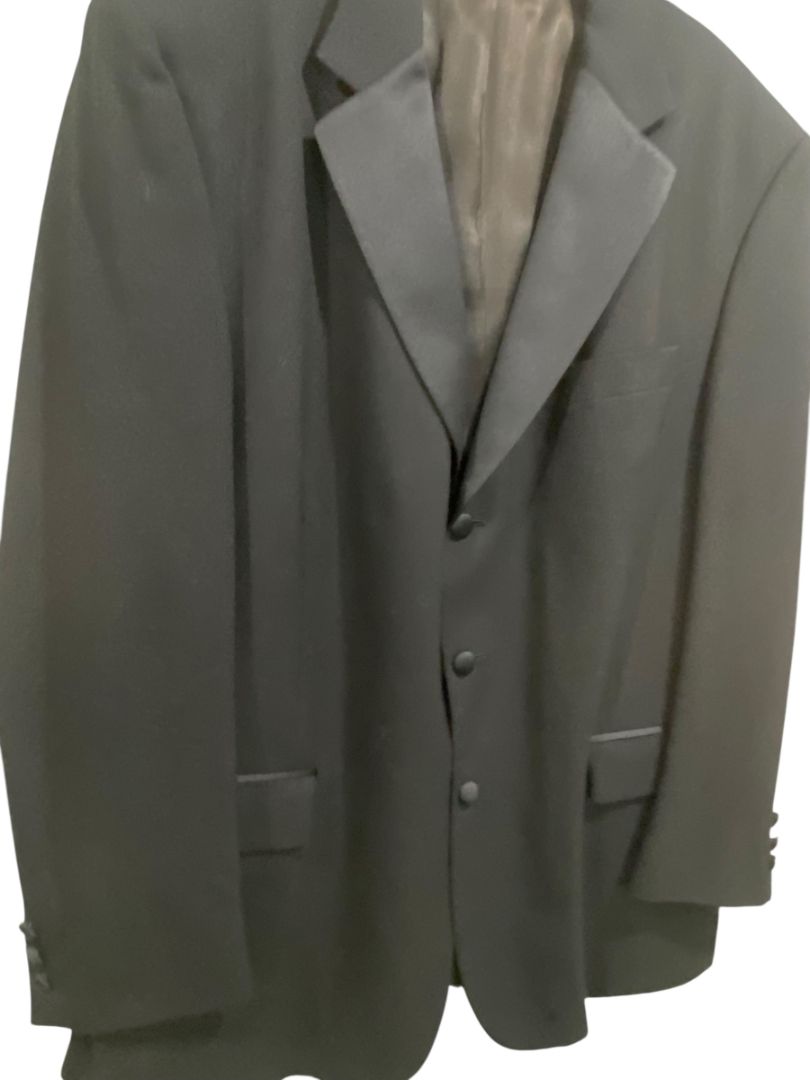 Size 46R Jos A Bank Mens Black Tuxedo Jacket 100% Wool