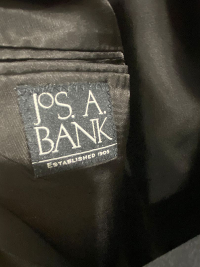 Size 46R Jos A Bank Mens Black Tuxedo Jacket 100% Wool