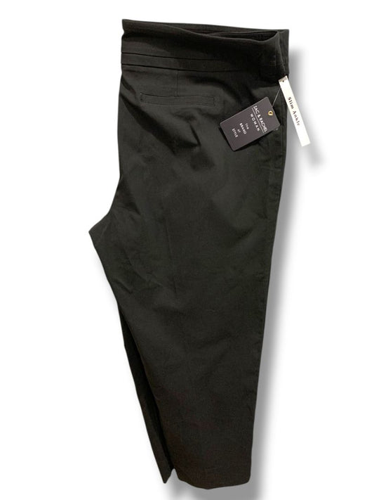 Size 24W Zac & Rachel Woman New Black Slim Ankle Pull On Pants Plus Size
