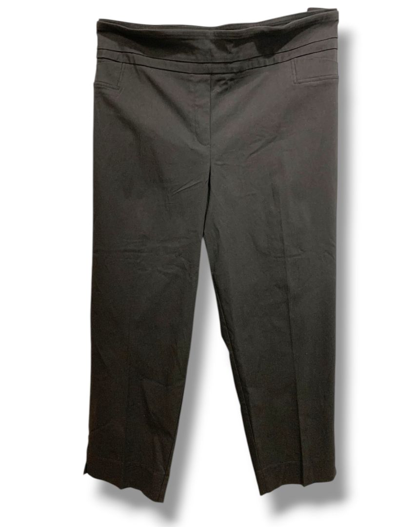 Size 24W Zac & Rachel Woman New Black Slim Ankle Pull On Pants Plus Size
