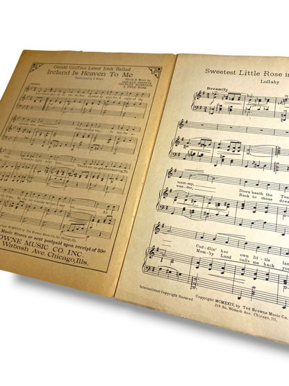 1923 Sweetest Little Rose in Tennesee Sheet Music A Lullaby by Cal De Voll
