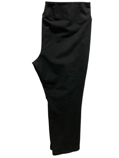 Size 2XP Women with Control Black Pull On Ponte Knit Pants Straight Leg